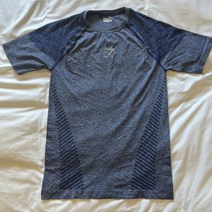 Men’s Gymshark shirt blue. Size medium.